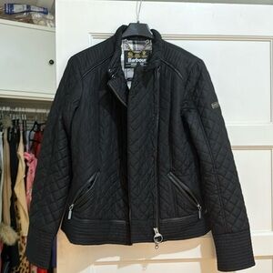 Barbour black womens coat